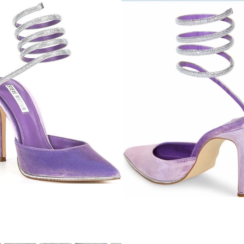 Steve Madden Purple Stiletto Heels - Picture 4 of 17